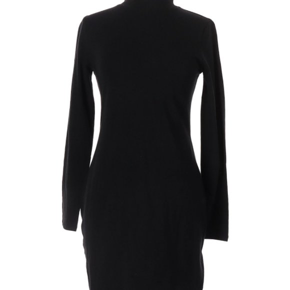 Wild Fable Long Sleeve Black Turtleneck MIDI Dress XXL - Picture 4 of 12